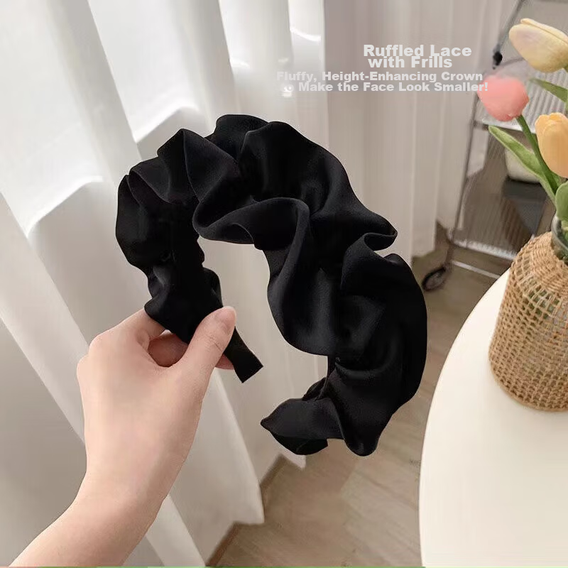 Dongyi Selected Maillard Coffee Wave High Crown Headband Women's Daily Wear Teeth Anti-Slip Face Washing Hair Press Hair Clip 7