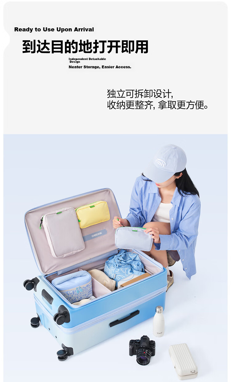 Bromen Bags Large Capacity Suitcase with Side Opening Lid, Trolley Case, Travel Luggage, Password Lock, 24 Inches, Plum Purple Color 6