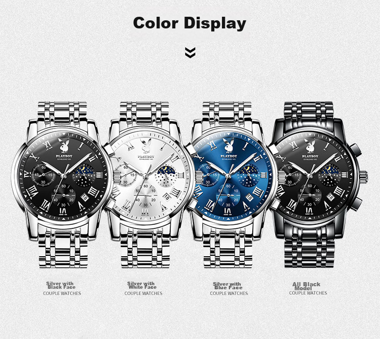 PLAYBOY JD Self-operated Men's Mechanical Watch 2026 New Top Brand Men's Wristwatch Valentine's Day Gift for Boyfriend 20