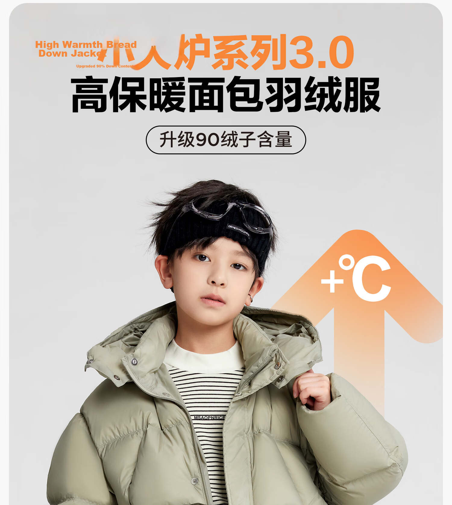 Zuo Xi Boys' Winter Down Jacket New Warm Children's Three-Proof Hooded Puffer Coat Red 140 New Year Outfit 2