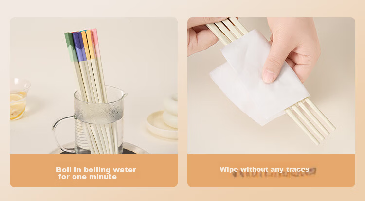 JD Jingzao Chopsticks Household Food-Grade Alloy Tableware Antibacterial Non-Slip 12 Pairs Large Pack 8