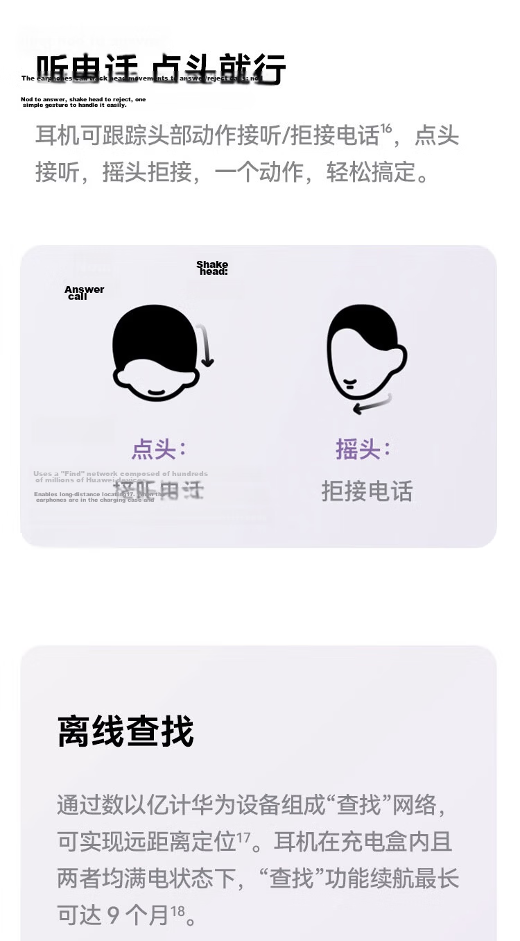 HUAWEI FreeClip Ear Clip Headphones, Open-Style Wireless Bluetooth Earphones, Comfortable And Secure Fit, Long Battery Life, Flowing Purple 20