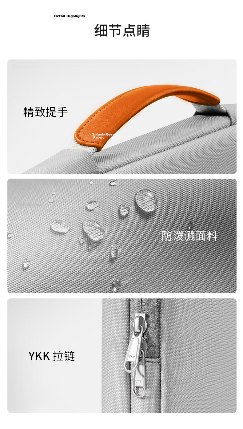 Tomtoc Laptop Bag Handheld Notebook Bag 16-Inch Business Bag Suitable for Men And Women, Compatible with Apple MacBook Pro 13