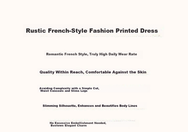 Demana [Passionate French Style] Summer Lightweight Chiffon Printed V-Neck Short Sleeve Waist-Cinched Ruffle Hem Elegant Women's Dress 2