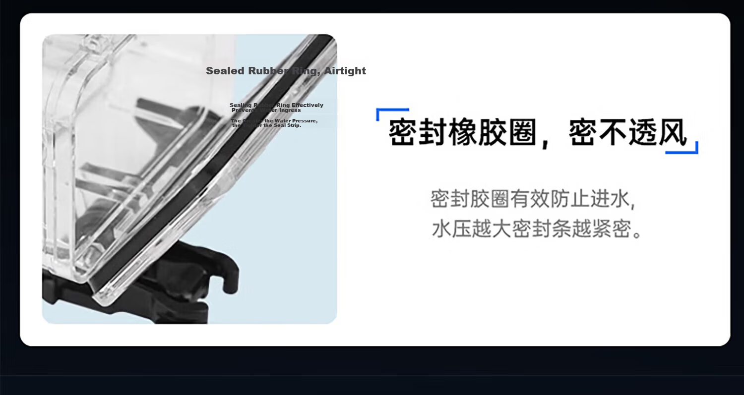 Shili Fan Waterproof Case for DJI Action 5 Pro Diving Case Action 4 Diving Accessories Kit High Transparency Protective Cover Sports Camera Accessories 28