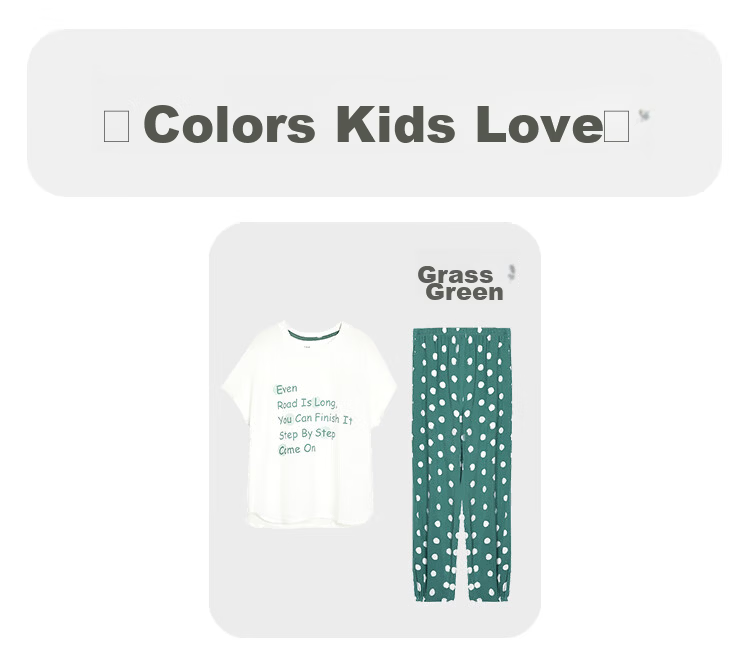 Hodohome [Same As in Mall], Children's Pajamas, Girls' Modal Cool-Feeling Short-Sleeve Loungewear, Air Conditioning Wear, 366, 130 21