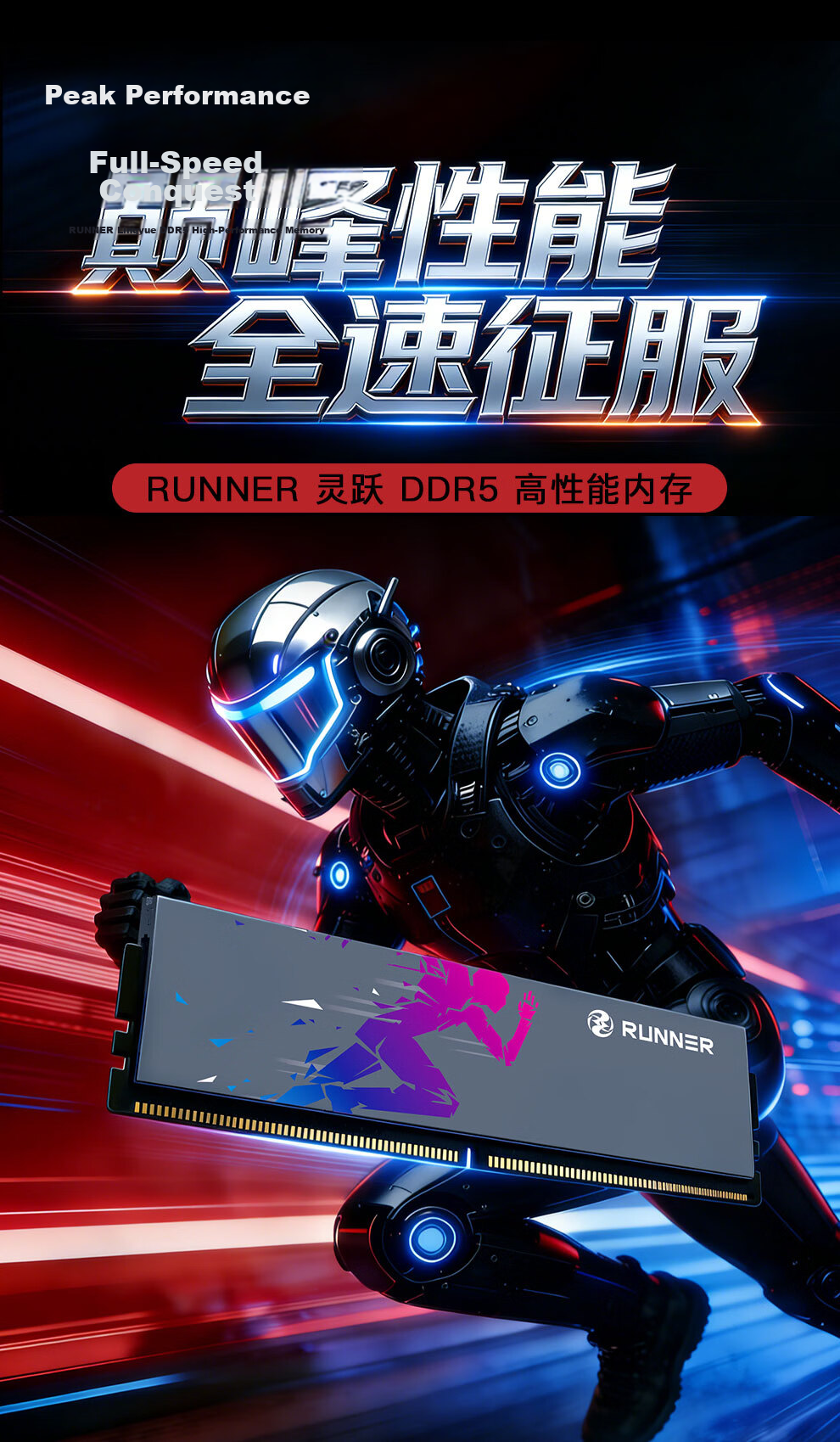 Runner 32GB (16GBx2) DDR5 6000 Desktop Memory Kit Lingyue Gaming Heat Spreader CL28 Hynix A-Die Titanium Gray 1