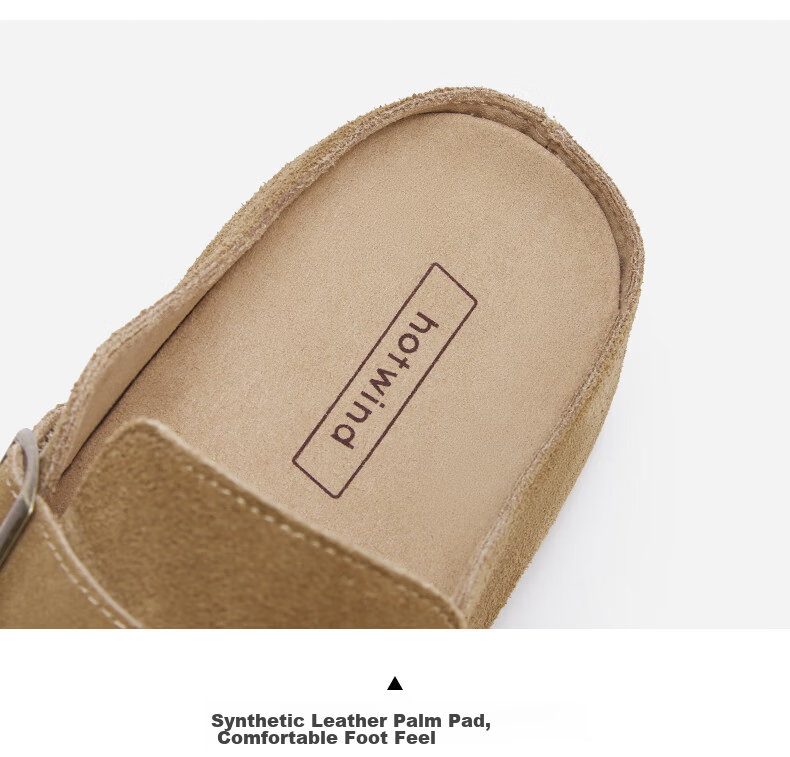 Hotwind Women's Casual Commuter Versatile Birkenstock Style Mules Spring New Comfortable Shoes 18