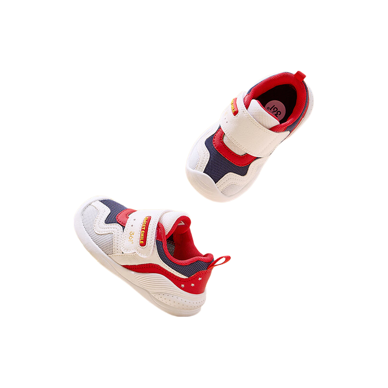 361掳 Children's Shoes, Toddler Walking Shoes, Autumn 25, Boys And Girls Lightweight Bouncy Shoes, Second Stage Sneakers for Toddlers And Babies, White 26