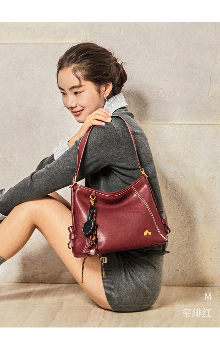 Nalandu [Mao Xiaotong Style] Women's Bag 2026 New Cowhide Xuan Yue Tote Bag Birthday Gift for Girlfriend 16