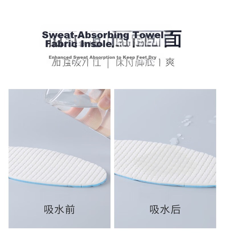 FOOTOPPO Antibacterial Latex Insoles for Men Summer Ultra-Thin Soft Elastic Insoles Military Training Sports Shock Absorption Sweat-Absorbing Breathable Thin Insoles 15