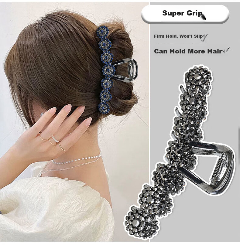 Gunei 2025 New Lightweight Tulle Bow Tassel Hair Clip for Women High Ponytail Versatile Fashion Shark Clip Hairpin New Year Gift 6