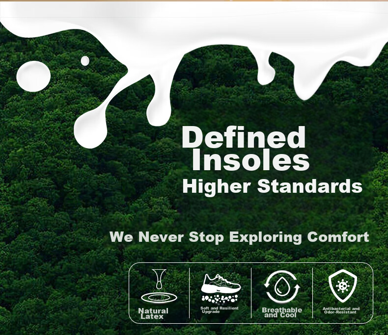 Aokang Latex Military Training Insoles Ultra-Soft Elastic Sports Shoe Insoles Cowhide Leather Men's Breathable Thickened Shock Absorption Anti-Fatigue Insoles for Long Standing 8