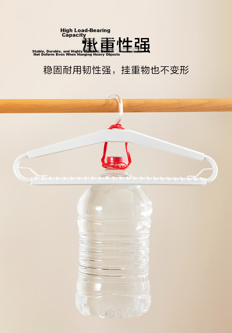 JD Original Foldable Pants Hanger, Non-Slip Anti-Scratch Hanger for Pants, Closet Storage Organizer, Pack of 7 6