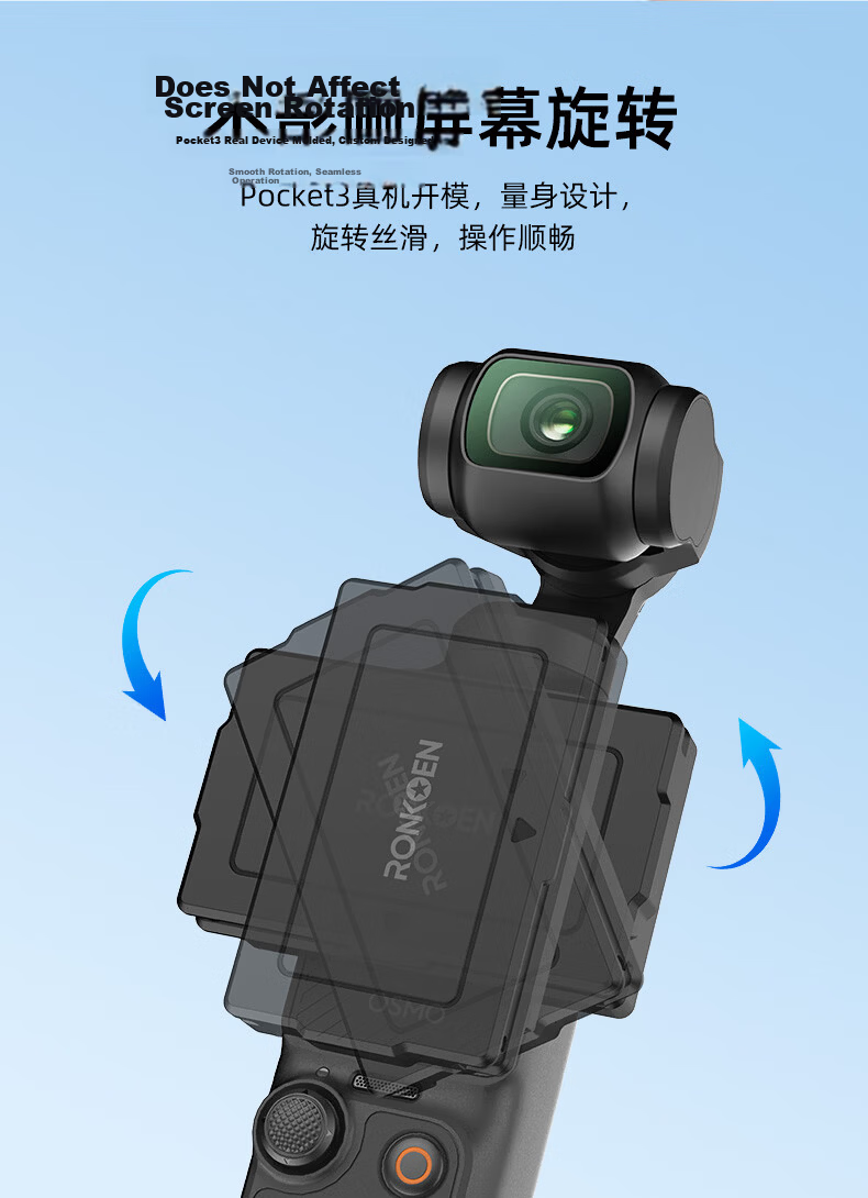 Loken [3C Certified] Compatible with DJI Pocket 4/3/4 Pro Long-lasting Handle Large Capacity Mobile Charging Battery Power Handle Bracket Gimbal Camera Accessories 4