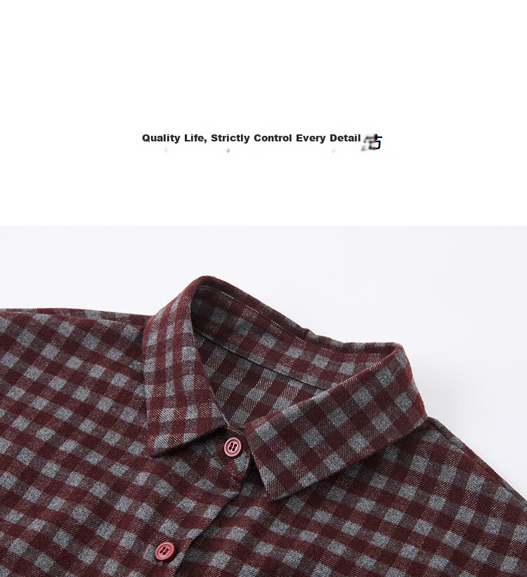 Demana Vintage Style Spring 3D Collar Plaid Loose Slimming Concealing Petite Shirt for Women High-End Feel 15