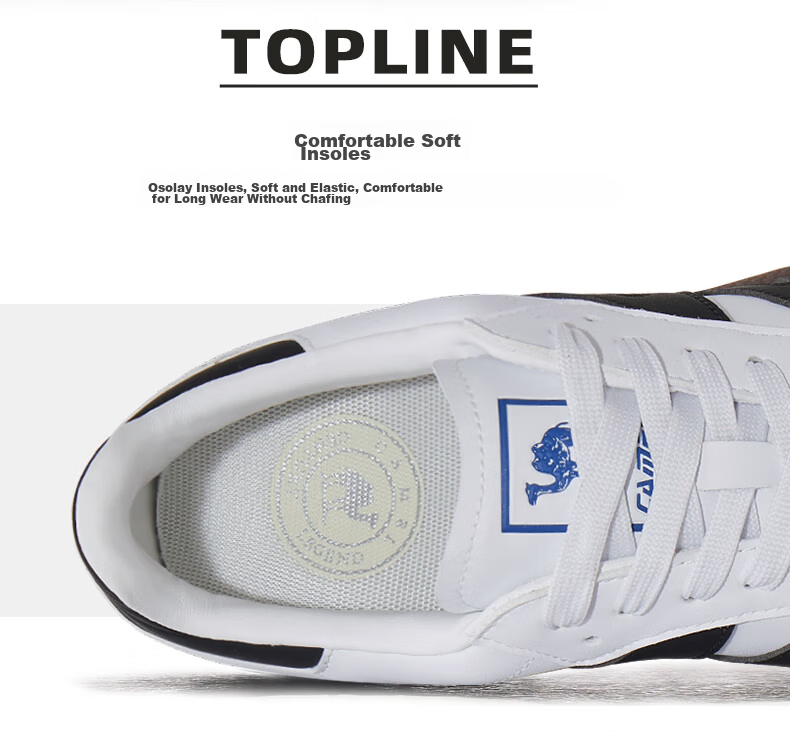 CAMEL Casual Sports Shoes Men's Ivory White Black K15B09L7069 Size 44 18