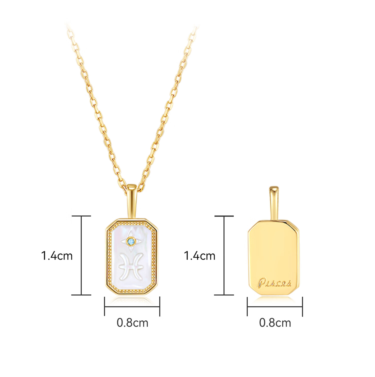 Arsis Embossed 12 Constellations Necklace, Original Design, Exquisite And Fashionable, Versatile, Birthday Gift for Girlfriend, Aquarius 28