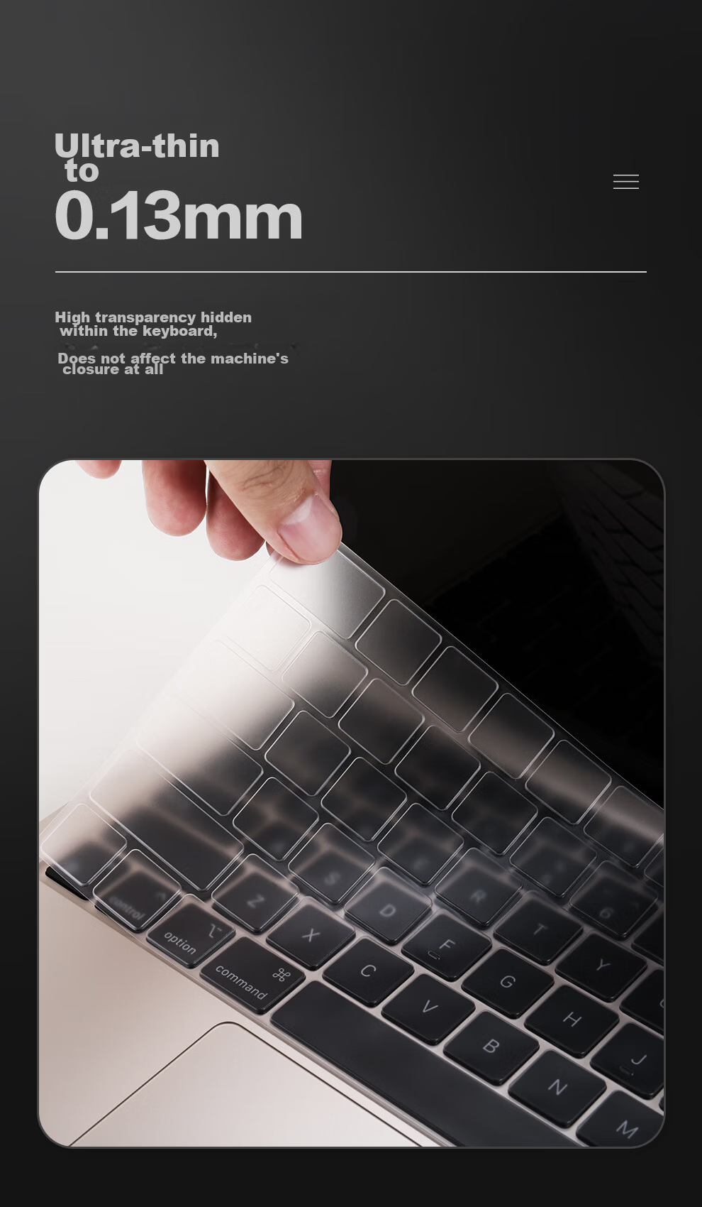 Jichuan Apple MacBook Pro 16-Inch Keyboard Cover for 2019 Model, Laptop Keyboard Protector, Touch Bar Full Coverage TPU Ultra-Thin Dust Cover 5