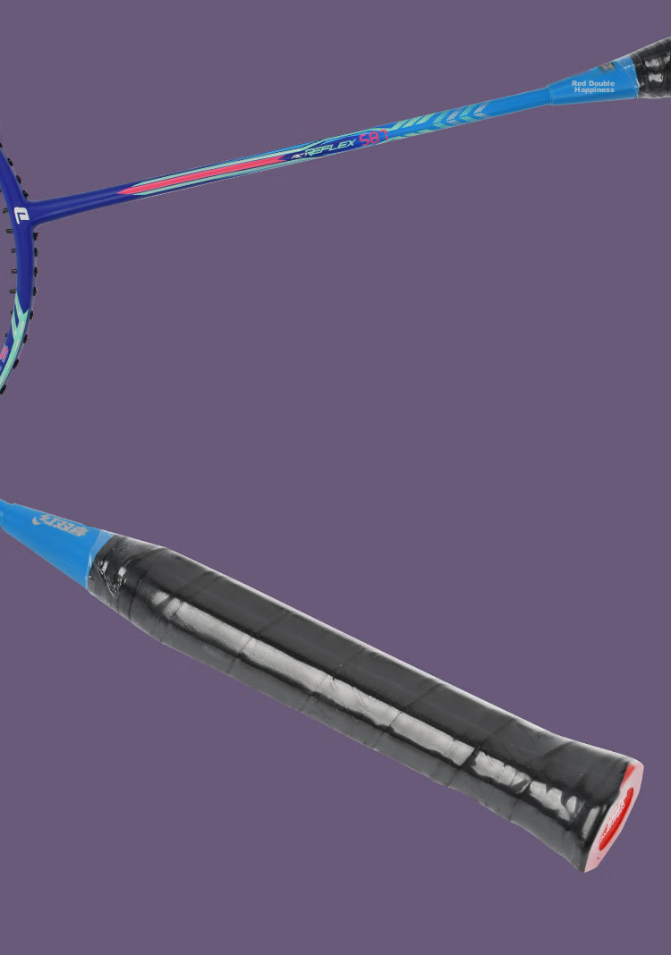DHS Badminton Racket, Single Racket, Full Carbon, 3U Ultra-Light Offensive Type, Rui Feng 587, with 3 Shuttlecocks 8