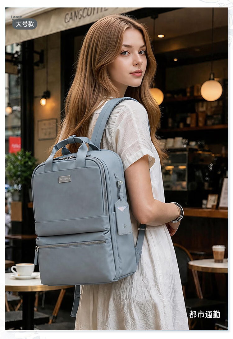 Samsonite Women's Backpack Business Commuter School Bag New Large Capacity NO0 Blue Back to School Gift 9