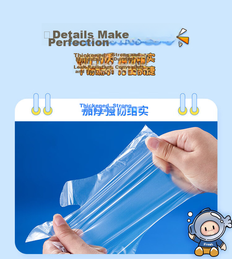 SHUANG YU Children's Disposable Gloves [200 Pairs Thickened] Pull-out PE Material Hygienic Food Plastic Gloves 7