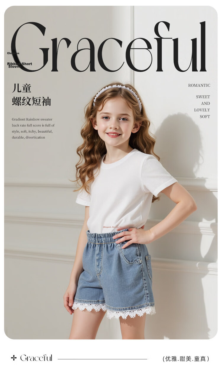 FivePlus Girls Fashion Set 2026 Summer New Kids Short Sleeve and Cargo Pants Berry Red + Pink Size 140 1
