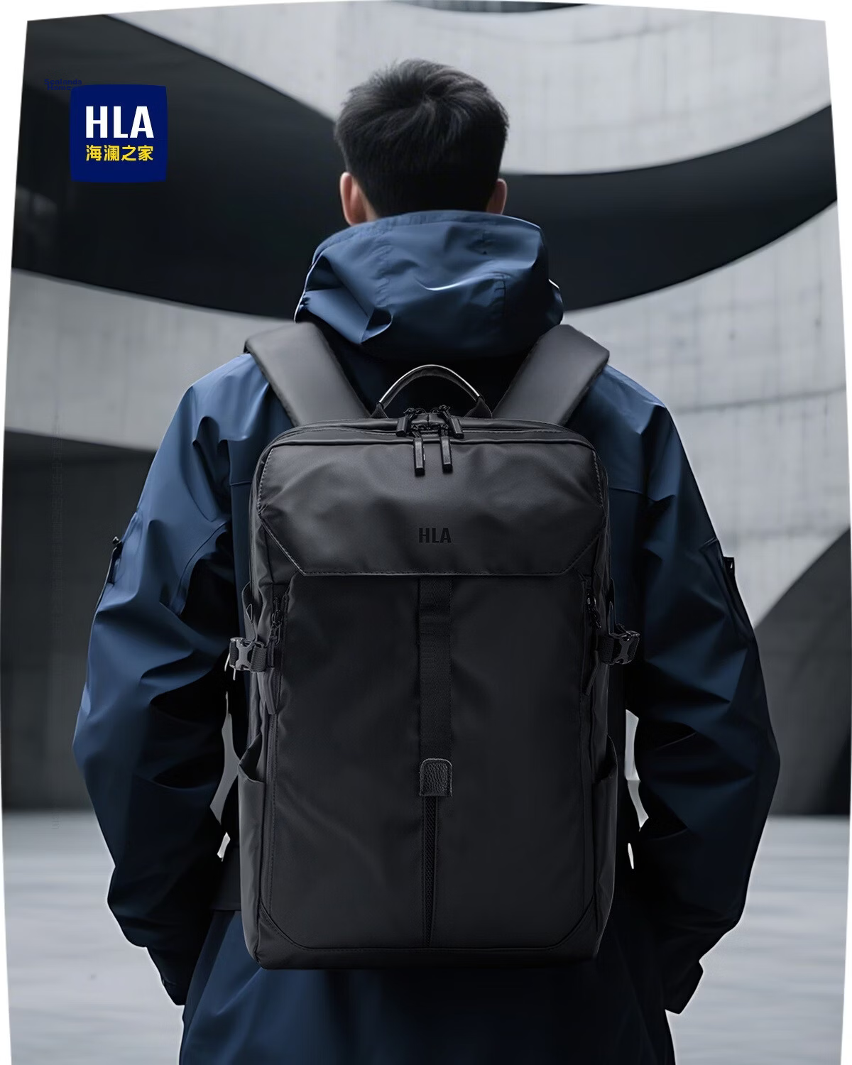HLA Men's Backpack Business Travel Commuter Large Capacity Laptop Bag Sports Bag 2026 New Model 1