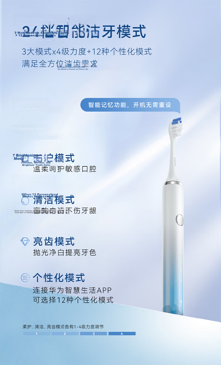 Hongmeng Smart Choice Libode Sonic Electric Toothbrush G5 Long Battery Life Gift for Boyfriend and Girlfriend 520 Gift Star Blue Compatible with Huawei Smart Life 9
