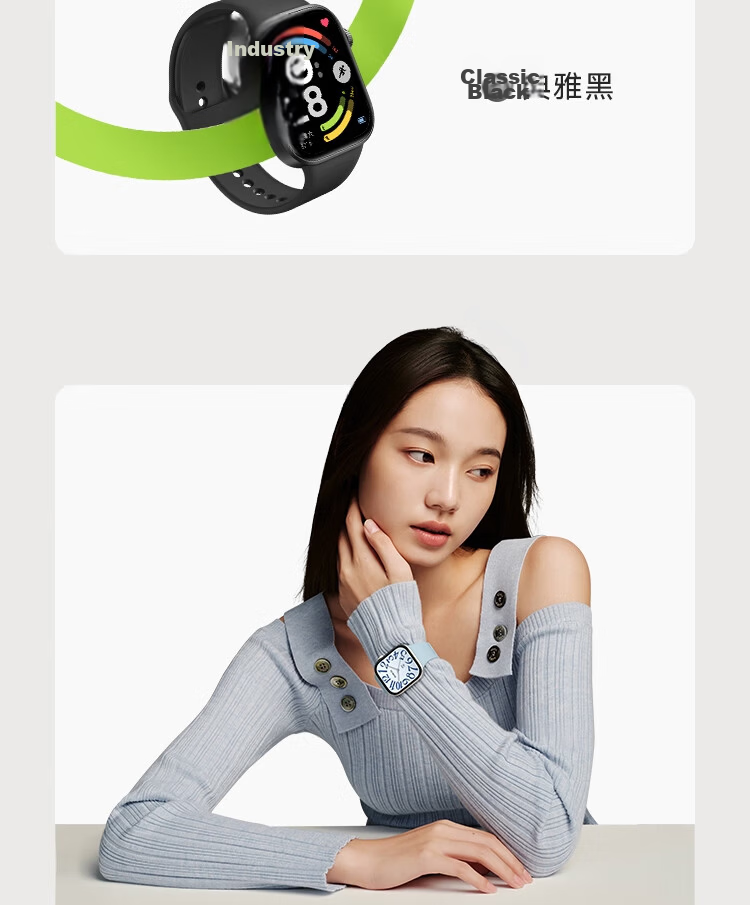 Xiaomi (MI) REDMI Watch 6 Moonlight Silver National Subsidy Surge OS 3 Heart Rate and Blood Oxygen Monitoring Bluetooth Calling Redmi Watch 6 Smartwatch Xiaomi Car 12