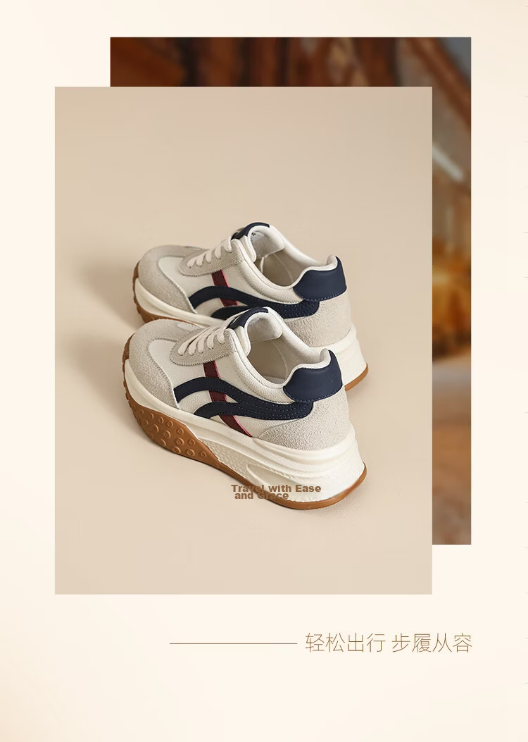 ZHR ZEZ Thick Sole 7cm Height Increasing Dad Sneakers Women 2026 New Versatile Sports Shoes KS262 Light Blue Size 38 3