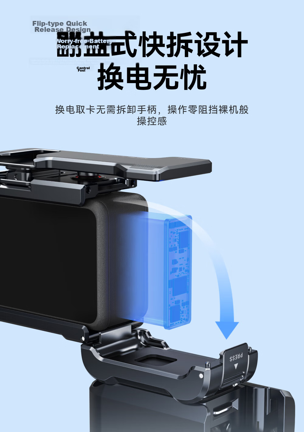 TELESIN Compatible with DJI Action 6 Street Photography Kit Osmo Action 6 Ultra-Light Metal Cage Frame Shooting Expansion Anti-Drop Handle 8