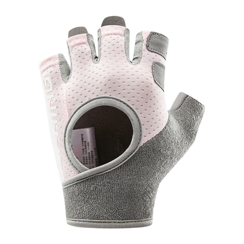 Li-Ning Women's Fitness Gloves Half-Finger Cycling Sports Dumbbell Anti-Slip Breathable Durable Training Equipment Callus Protection