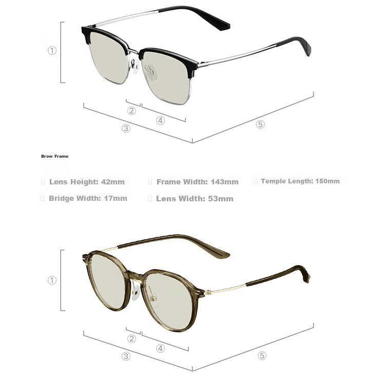 Mijia Xiaomi Blue Light Blocking Glasses Pro Anti-Oil Beta Titanium Radiation Protection Round Frame for Phone and Computer 21