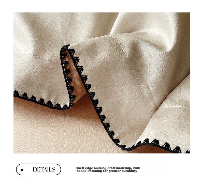 MUJI 100% Cotton 4-Piece Bedding Set Bed Sheet Pillowcase Duvet Cover 200x230cm for 1.5/1.8m Bed - Light Green Plaid 21