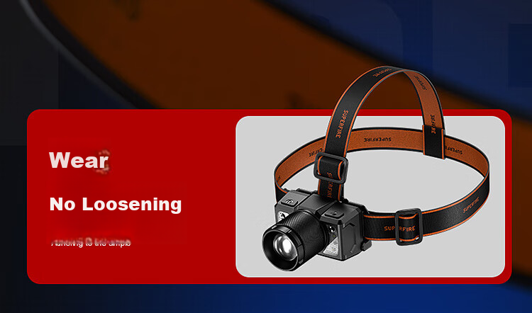 SupFire Headlamp High Brightness Long Battery Life Head-Worn Lighting Yellow White Light Outdoor Night Fishing Waterproof Zoom Mining Lamp 20
