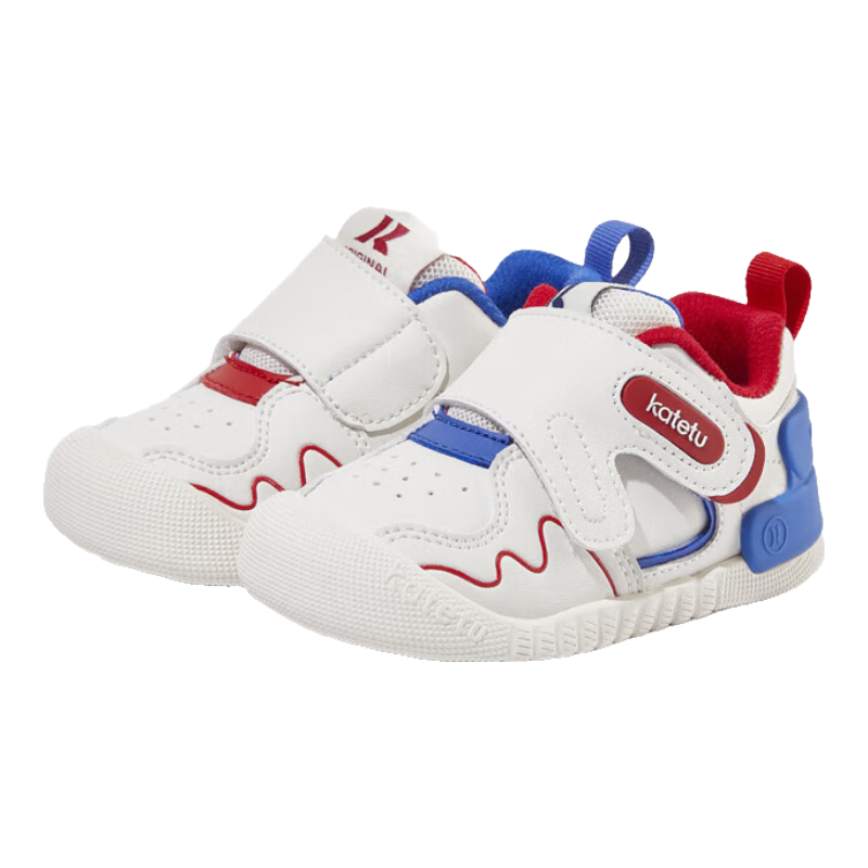 Katetu Baby Walking Shoes, Spring New Product Little K Shield Functional Shoes, for Boys And Girls, Toddler Kindergarten White Shoes X3CE016