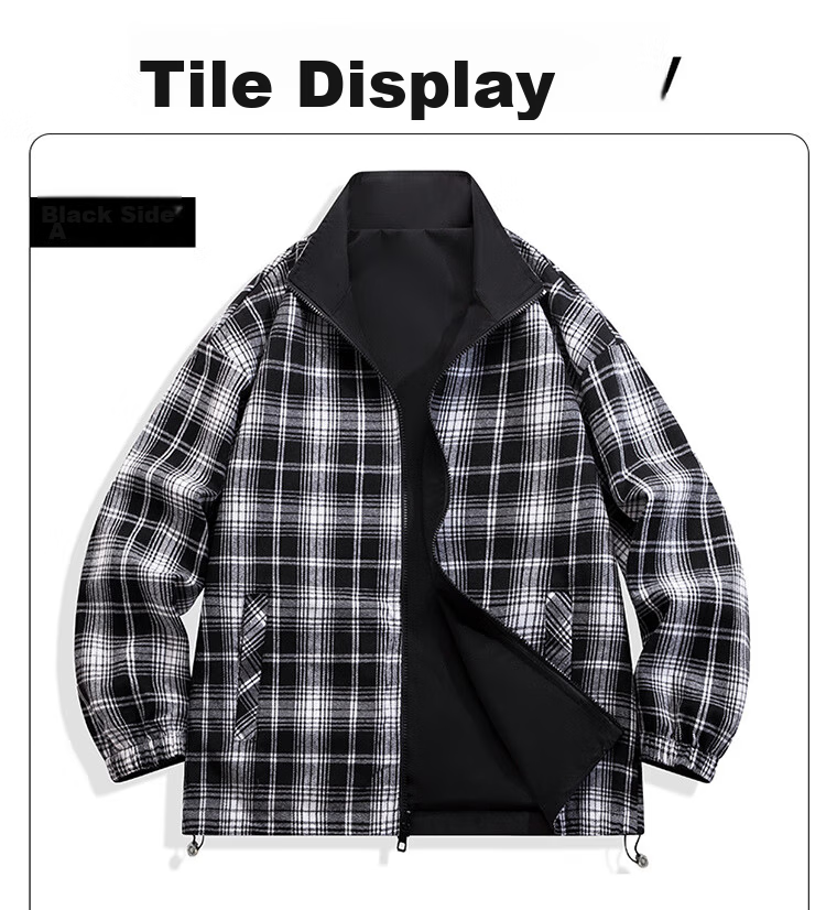 NASA GISS Men's Jacket, Trendy Spring And Autumn Korean Style, Youth Stand-Collar Loose Casual Windproof Warm Coat for Men, Apricot Color, Size L 16