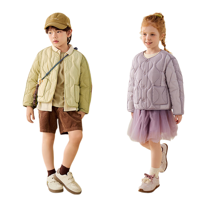 Minibala Unisex Kids Children's Down Jacket Dual-Use Lightweight Warm Coat 2025 Winter New