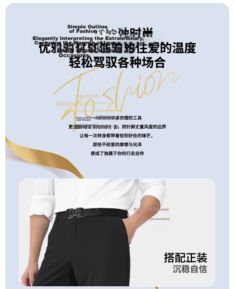 CARTELO Men's Genuine Leather Ratchet Belt Automatic Buckle Waistband Birthday Gift for Boyfriend Husband Dad Father 3