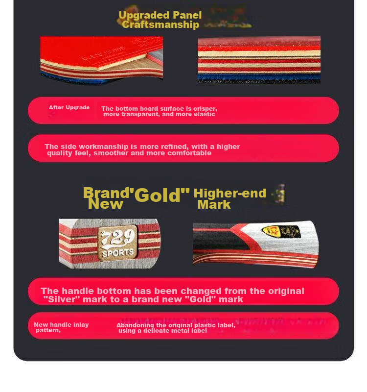 729 Table Tennis Paddle Zhongkao Physical Test Gold Label 6-Star 7-Star 8-Star 9-Star Adult Professional Competition Training 6