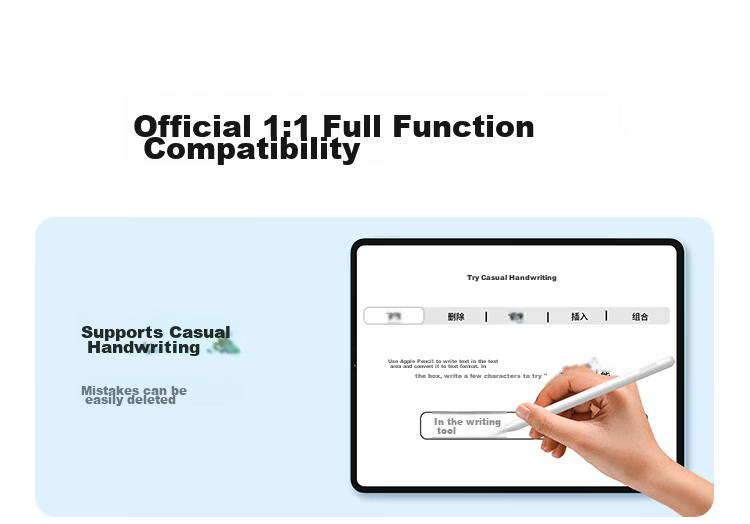 UGREEN Capacitive Stylus Touch Pen [Number Display Version], Compatible with 2026 IPad Pro/Air 8/Mini7/iPad11, Magnetic IPad Pen, Apple Pencil 22