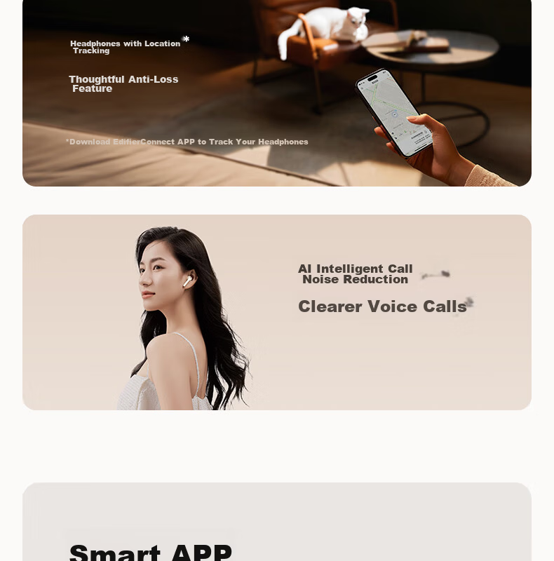 EDIFIER Zero Miaomiao Series Limited Edition Gift Box, True Wireless Bluetooth Earphones, Semi In-Ear Headphones, Holiday Birthday Gift Box, Siroma Miaomiao, Graduation Gift 20