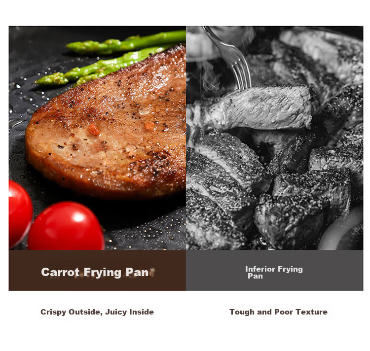 Carote Hammered Iron Wok Non-Coated Flat Bottom Stir-Fry Pan for Gas and Induction Cooktops 13