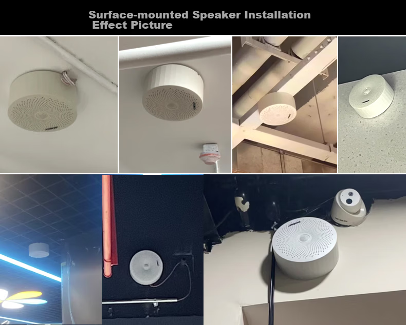 SAST Surface Mounted Ceiling Speaker Set Wired Wall Mount Ceiling Wireless Bluetooth Amplifier Home Background Music Store Mall PA Speaker 1