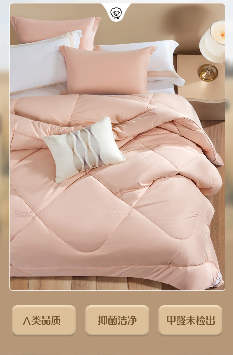 FUANNA Class A Australian Imported 51% Wool Comforter, All-Season Single Dormitory Duvet Insert, Approximately 4.8 Jin, 152*210cm 12