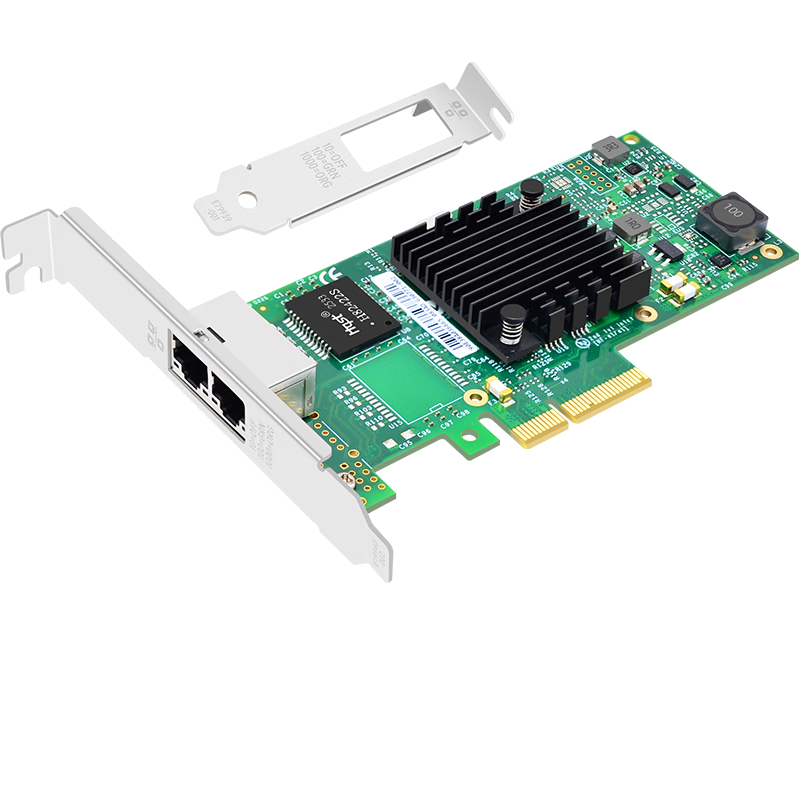EB-LINK Intel I350AM2 Chip, PCIE X4 Gigabit Dual-Port Server Network Card, I350-T2V2 Version, Electrical Port Machine Vision Industrial Camera