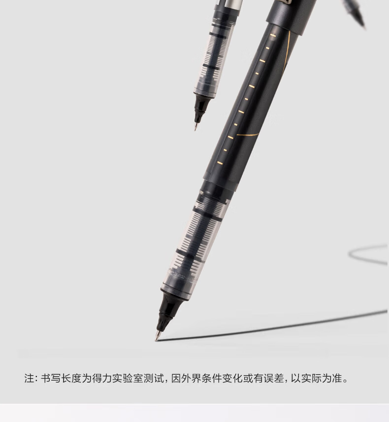 Deli Full Needle Tube Refillable Gel Pen Rollerball Pen for Office And Student Use, Signature Pen, Meeting Pen, 0.5mm, 12 Pens/box, S857 10