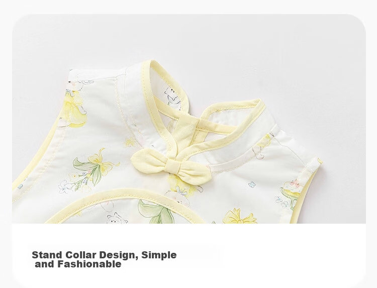 Balabala [balaOne] Baby Romper Infant Toddler Girls Triangle Bodysuit 2026 Summer Sweet Cute 6