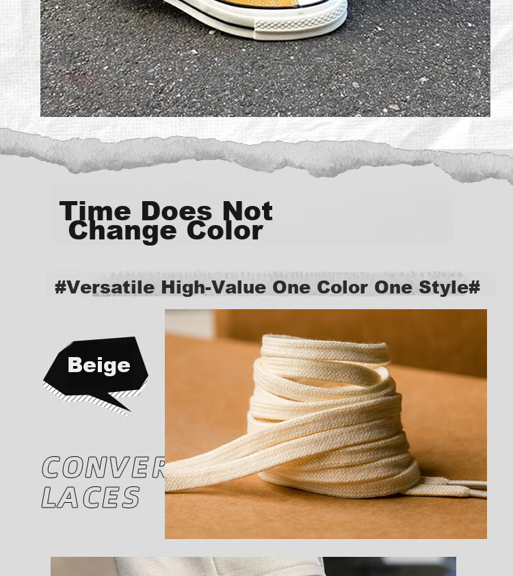 Vitality Return Compatible with Converse High-top 1970s Low-top Canvas Shoes Unisex Pure Cotton Original Flat Shoelaces Beige 12 9